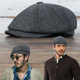 Berets Flat Peaked Cap Street Hats for Men Women - MAXIME