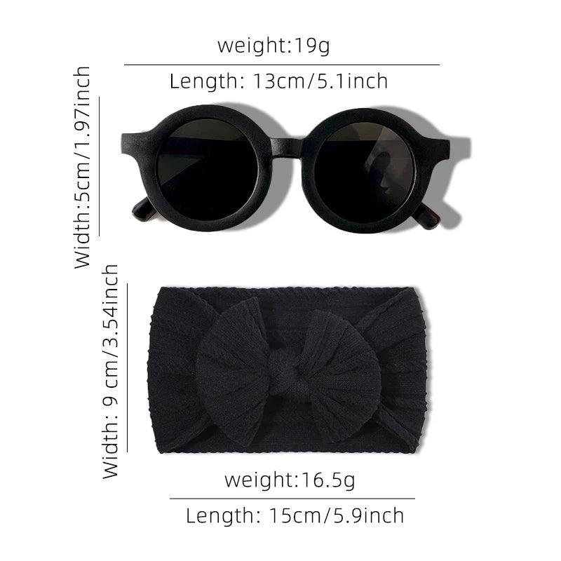 2 Pcs/Set Girls Sunglasses Kids Hair Accessories - MAXIME