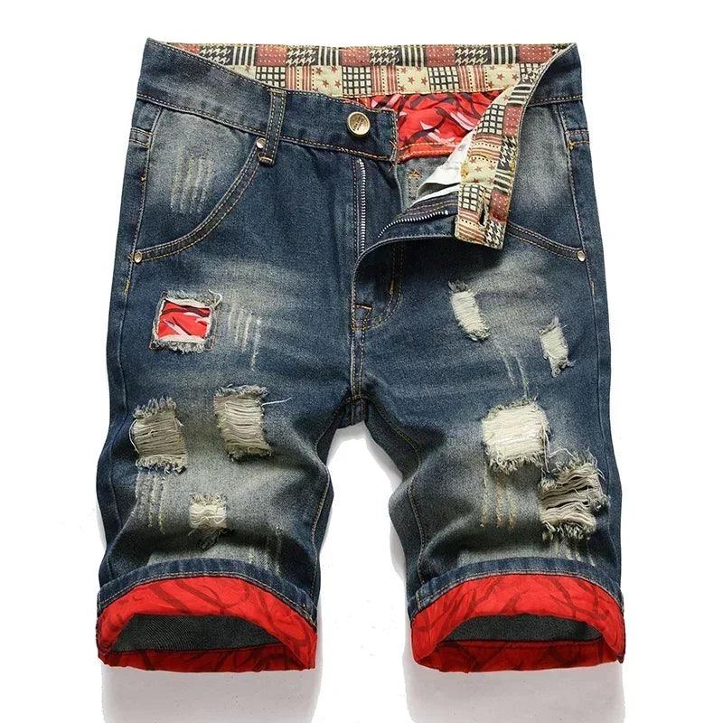 Male Straight Jeans Shorts - MAXIME