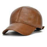 Leather Baseball Cap - MAXIME