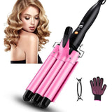 Maxime 20/32mm Hair Curler Triple Barrels Ceramic Hair Curling Iron Professional Hair Waver Tongs Styler Tools for All Hair Types - MAXIME