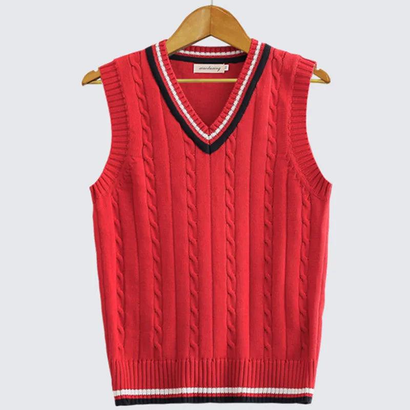 Maxime V Neck British Waistcoat Tank Tops Sweaters - MAXIME