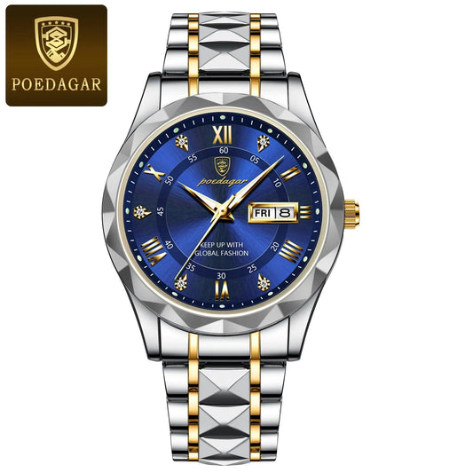 POEDAGAR Top Brand Luxury Man Wristwatch Waterproof Luminous - MAXIME