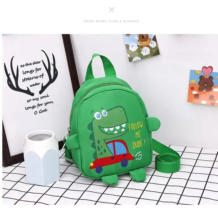 Maxime 1 PCS Kids Cartoon Mini Dinosaur Backpack Anti Lost Bag Kindergarten School Bag Backpack - MAXIME