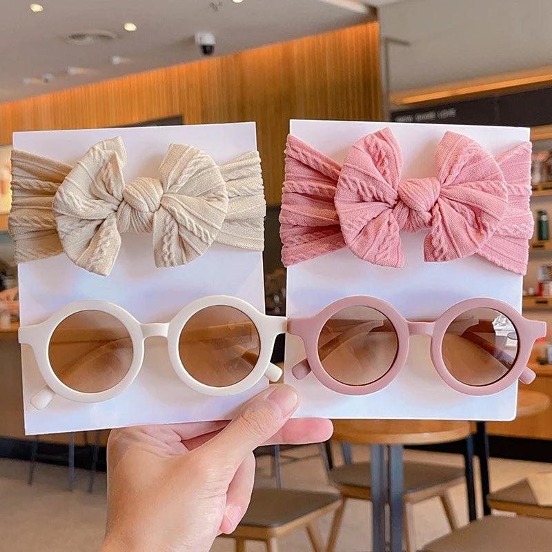 2 Pcs/Set Girls Sunglasses Kids Hair Accessories - MAXIME