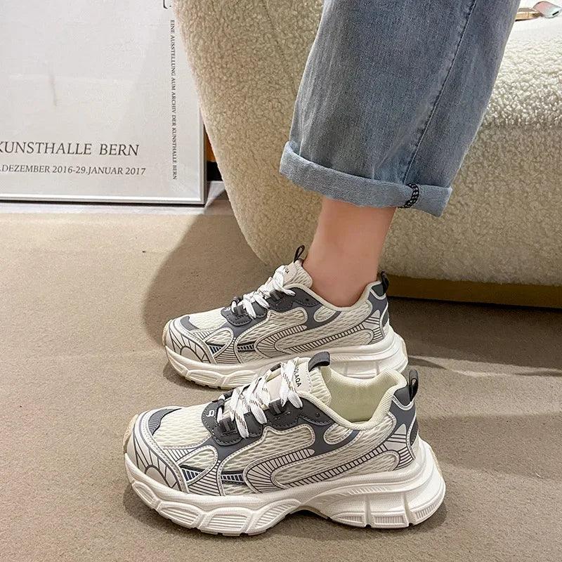 Women Lace Up Casual Shoes - MAXIME