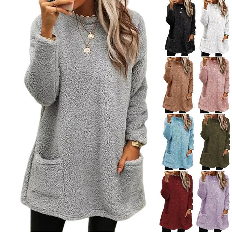 Women Casual Long Full Sleeve Casual Mini Dresses - MAXIME