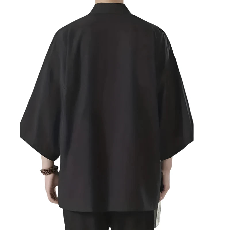 Black Cardigan Sleeve Outwear for Summer - MAXIME