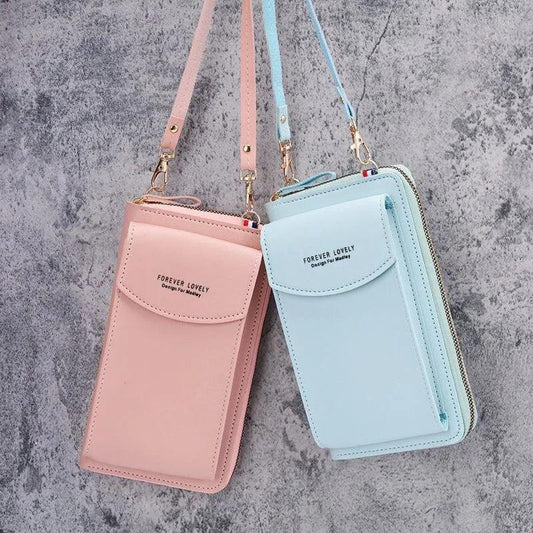 Maxime Fashion Single Shoulder Crossbody Cell Phone Bag Mini Versatile Satchel Multi Card Position Card Bag Keycase Female - MAXIME