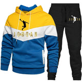 Men's Warm Hoodie Set Sweatshirt + Pants 2-Piece Suit Sports - MAXIME