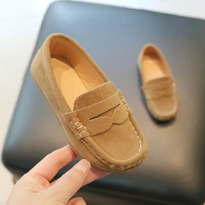 Boy Leather Loafers - MAXIME