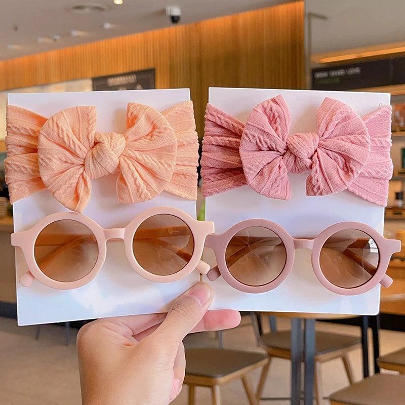 2 Pcs/Set Girls Sunglasses Kids Hair Accessories - MAXIME