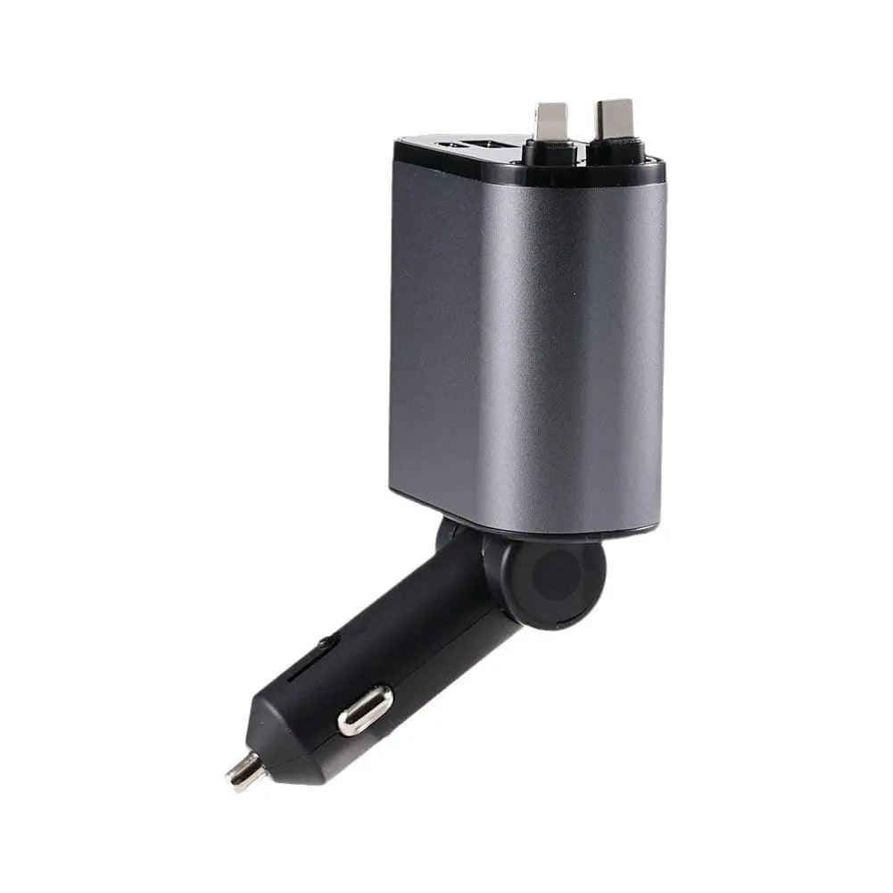 Retractable Car Fast Charger USB Type C Cable For Samsung S21 S22 S23 IPhone 13 14 Pro Max - MAXIME