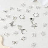 25pcs Dreadlock Hair Rings Adjustable Cuffs - MAXIME