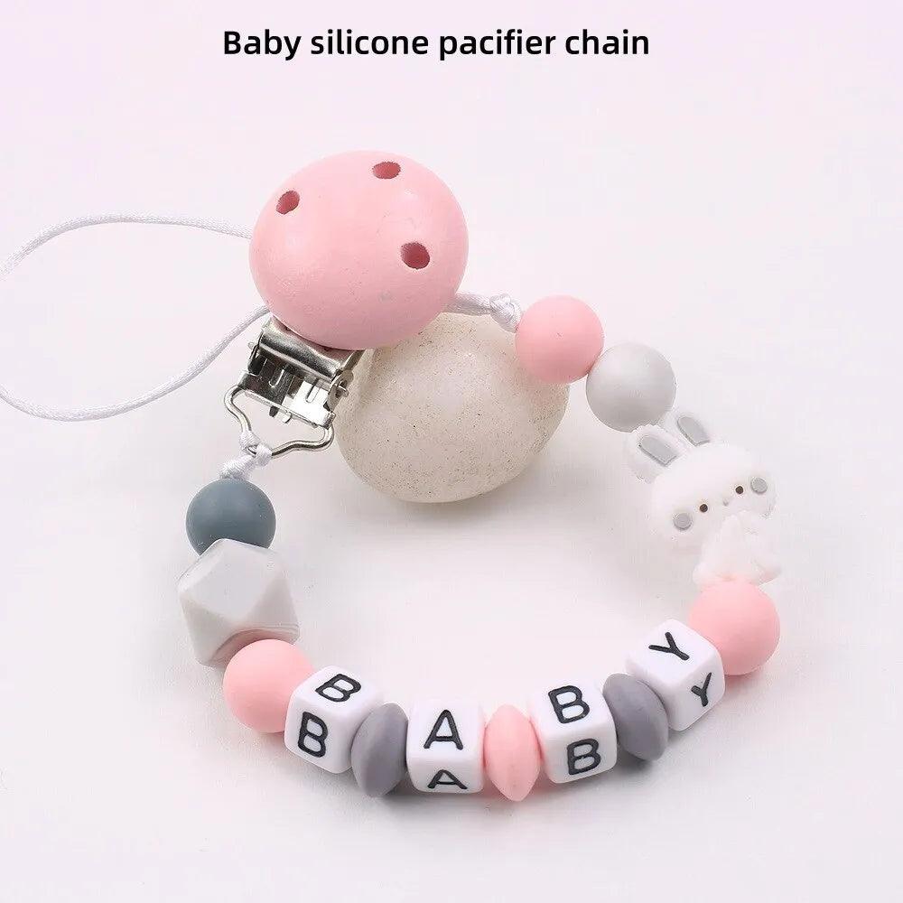 Maxime 1PC Keep Your Baby's Pacifier Safe and Secure with This Adorable Silicone Cartoon Funny Pacifier Clip Attachment Cute Toy - MAXIME