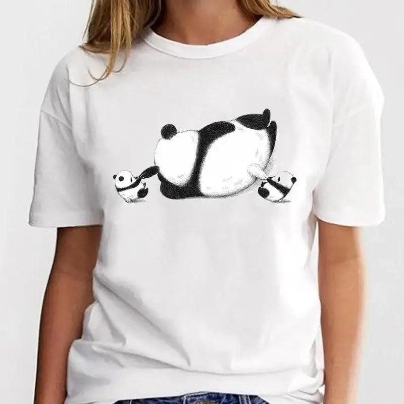 New Panda Lovely Cute Casual Plus Size T Shirt Women - MAXIME