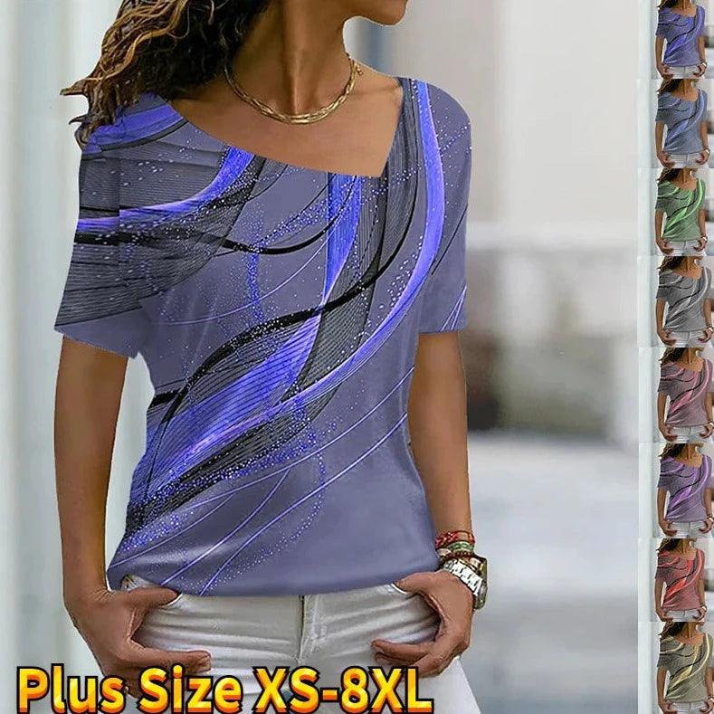 Elegant Women's Slim Casual T-shirt - MAXIME