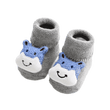 Maxime 1 Pair Of Gray Baby Cotton Floor Socks Cute 3D Cartoon Animal Anti Slip Shoes Baby Warm Comfortable - MAXIME