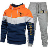 Men's Warm Hoodie Set Sweatshirt + Pants 2-Piece Suit Sports - MAXIME