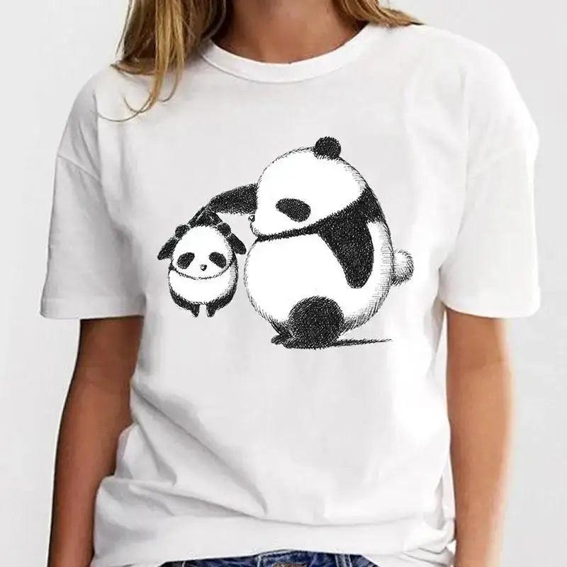 New Panda Lovely Cute Casual Plus Size T Shirt Women - MAXIME