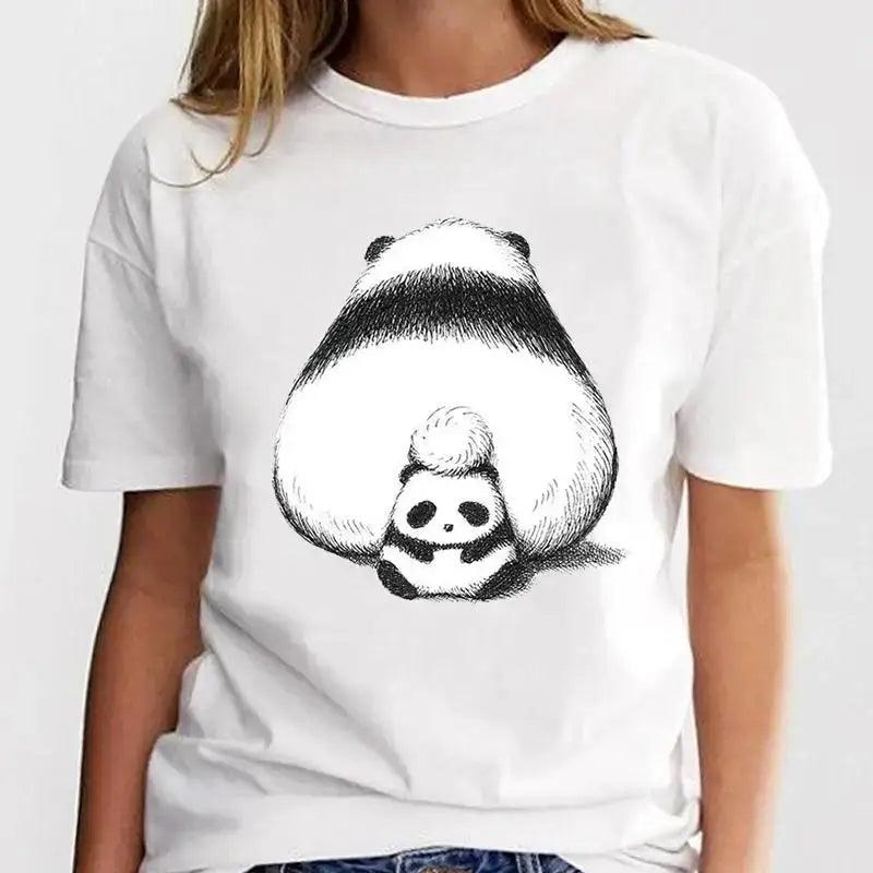 New Panda Lovely Cute Casual Plus Size T Shirt Women - MAXIME