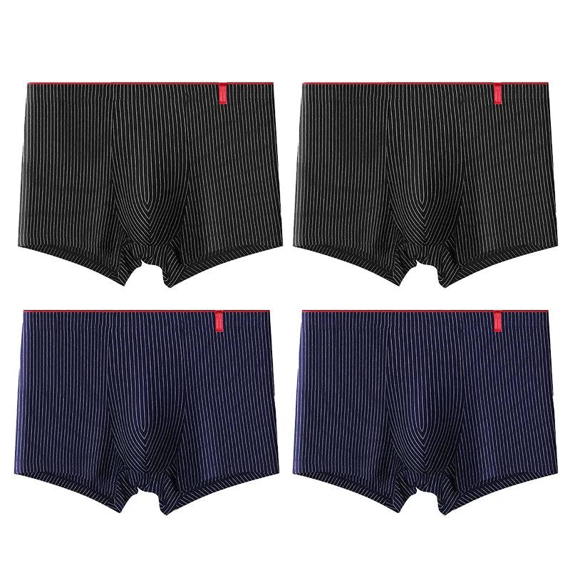 4 Pcs Boxer Men Sexy Stripe Panties - MAXIME