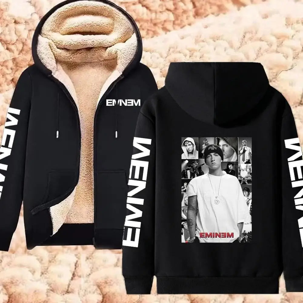 Eminem Warm Sweatshirts Men Harajuku Casual Hooded Pullover - MAXIME