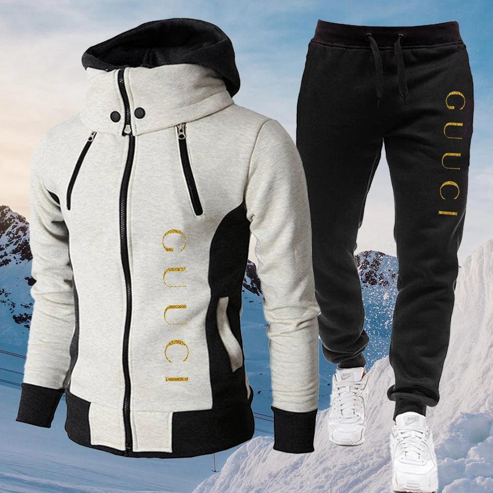 Men's Warm Designer Casual Tracksuit Male Outdoor Sports - MAXIME