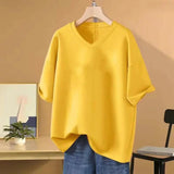 All-match Basic Tops Tees Vintage Fashion Women Clothing - MAXIME