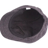 Men Women Hat Classic Plaid Stripe Beret - MAXIME