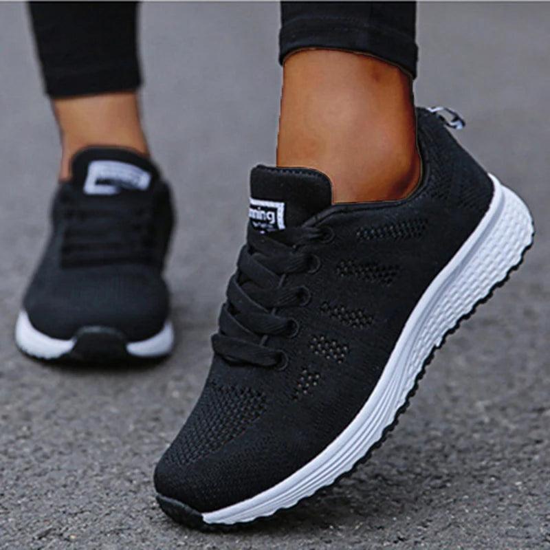 Breathable Outdoor Solid Color Sneakers Women - MAXIME