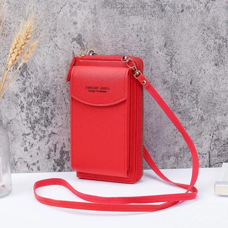 Maxime Fashion Single Shoulder Crossbody Cell Phone Bag Mini Versatile Satchel Multi Card Position Card Bag Keycase Female - MAXIME