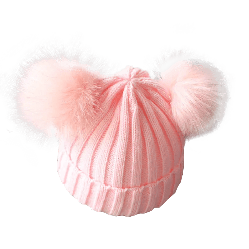 Maxime Cute Pompom Baby Hat Warm Winter Knitted Kids Baby Girl Boy Beanie Cap Solid Outdoor Infant Toddler Children Hat Bonnet - MAXIME