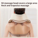 Electric Cervical Massage Shawl Wireless Rechargeable Portable Heated Kneading Neck Massager For Pain Relief - MAXIME