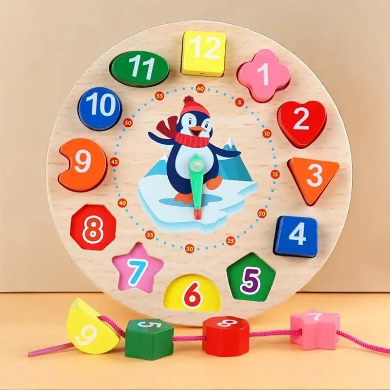 Maxime Montessori Wooden Toys for Babies 1 2 3 Years Boy Girl Gift Baby Development Games Wood Puzzle for Kids Educational Learning Toy - MAXIME