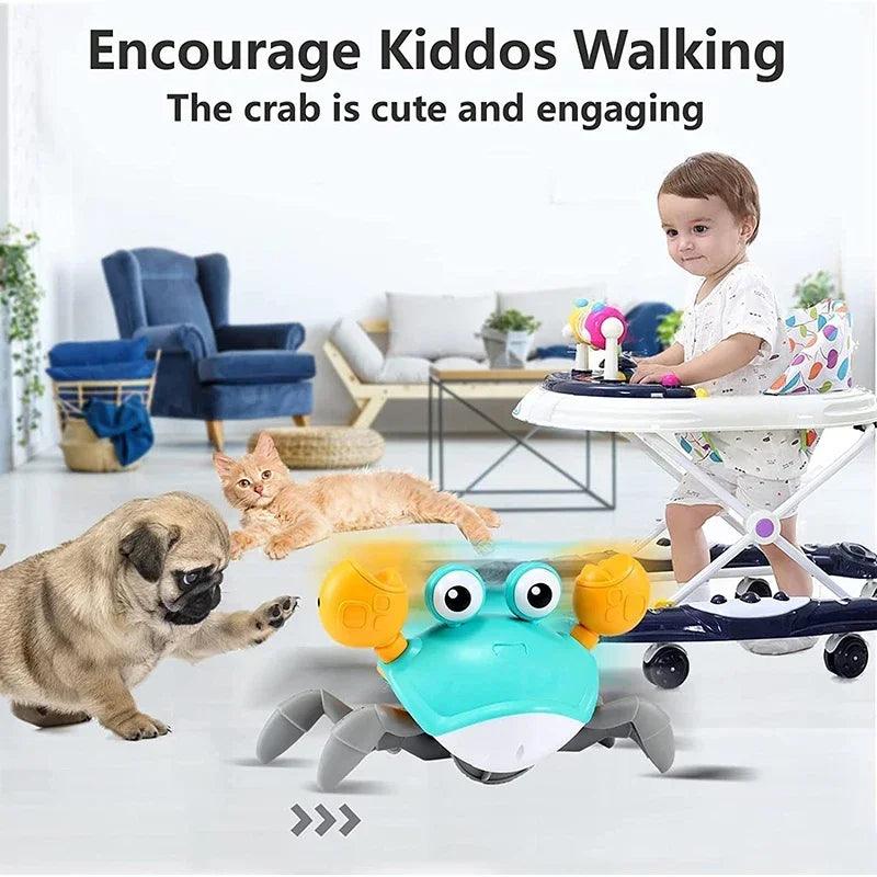 Crawling Crab Baby Toys for Kids With Music and LED Light Bathroom Playing with Water Toy - MAXIME