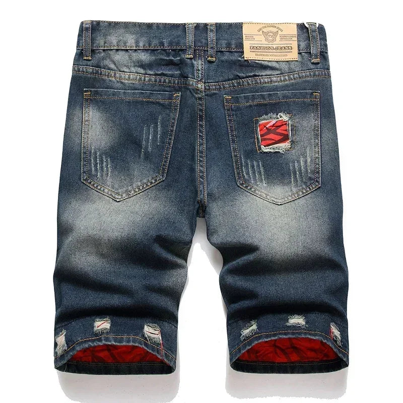 Male Straight Jeans Shorts - MAXIME