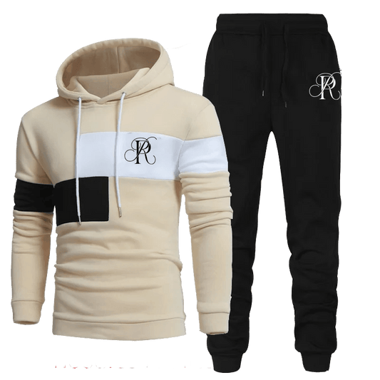 Men Tracksuits Hooded Sweater and Sweatpants Two Piece Set Plus Size - MAXIME