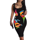 Plus Size U-Neck Sleeveless Casual Bodycon - MAXIME