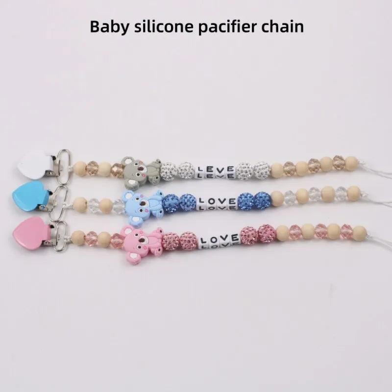 Maxime 1Pc Pacifier Accessories Baby Cartoon Koala Silicone Pacifier Chain - MAXIME