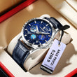 POEDAGAR Luxury Man Wristwatch Business Starry Sky Quartz Men - MAXIME