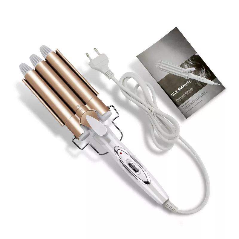 Maxime Professional Hair Tools Curling Iron Ceramic Triple Barrel Hair Styler Hair Waver Styling Tools Hair Curlers Electric Curling - MAXIME