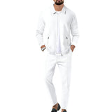 Men's clothing Cardigan jacket set Pants elegant - MAXIME