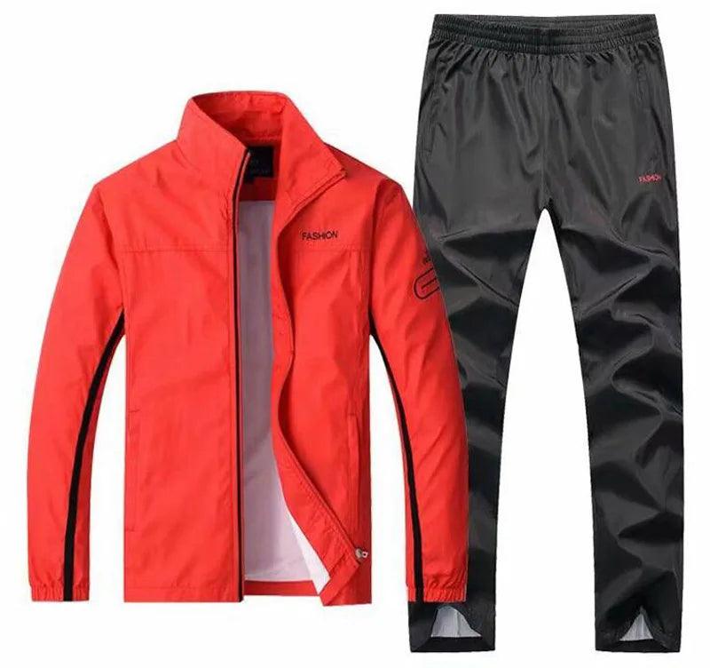 Men's Sportswear 2 Pieces Sets Brand Tracksuit with zipper pockets - MAXIME