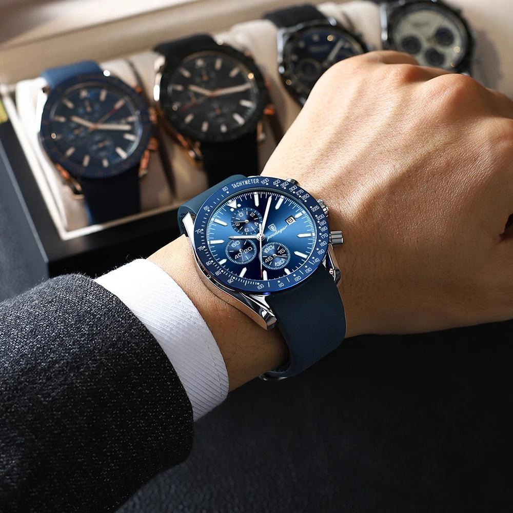 POEDAGAR Luxury Casual Sport Watches Male Clock - MAXIME