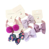 10Pcs/Set Floral Bow Baby Hair Elastic - MAXIME