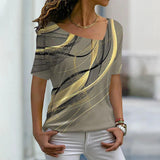 Elegant Women's Slim Casual T-shirt - MAXIME