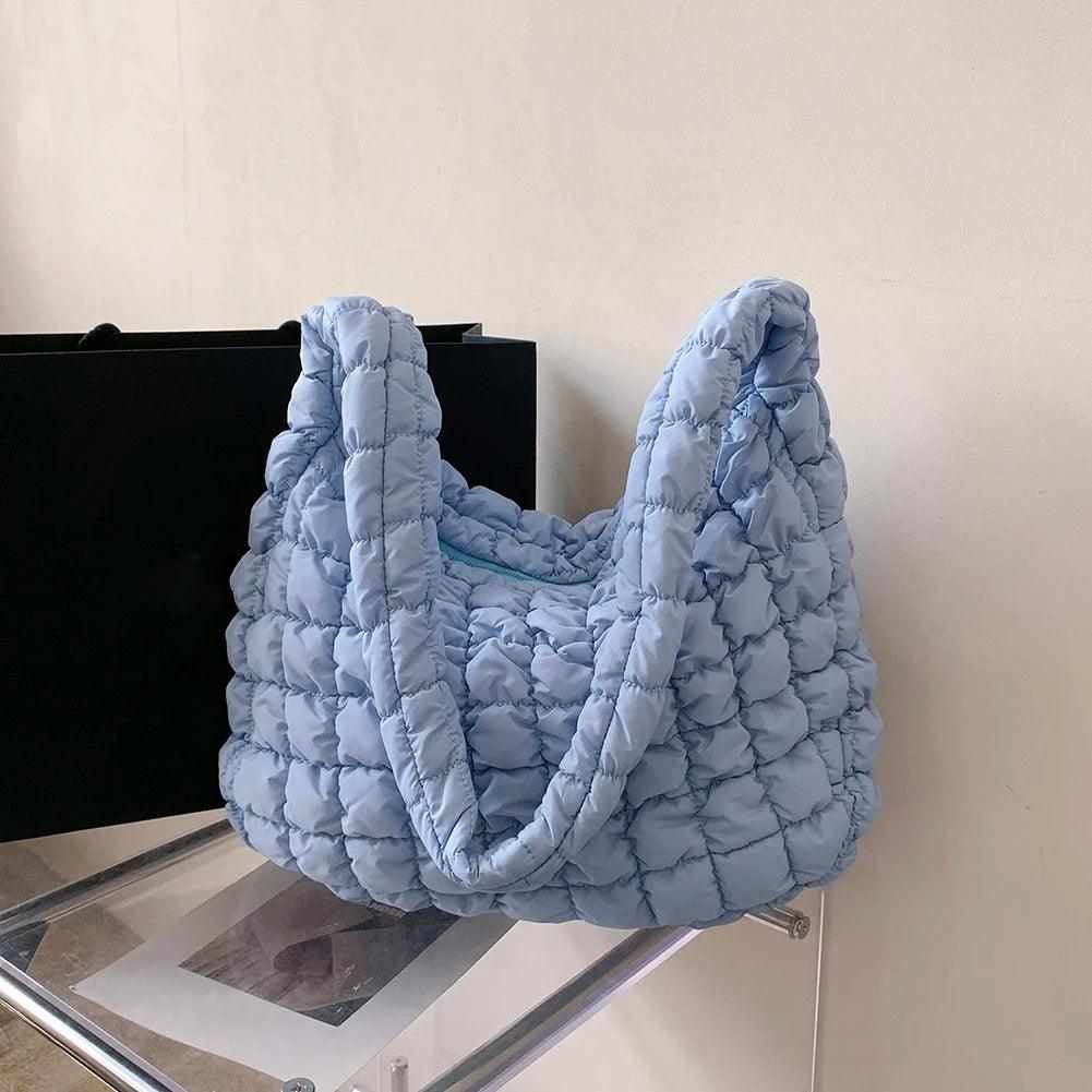 Women Pleated Bubbles Cloud Shoulder Bags Large - MAXIME