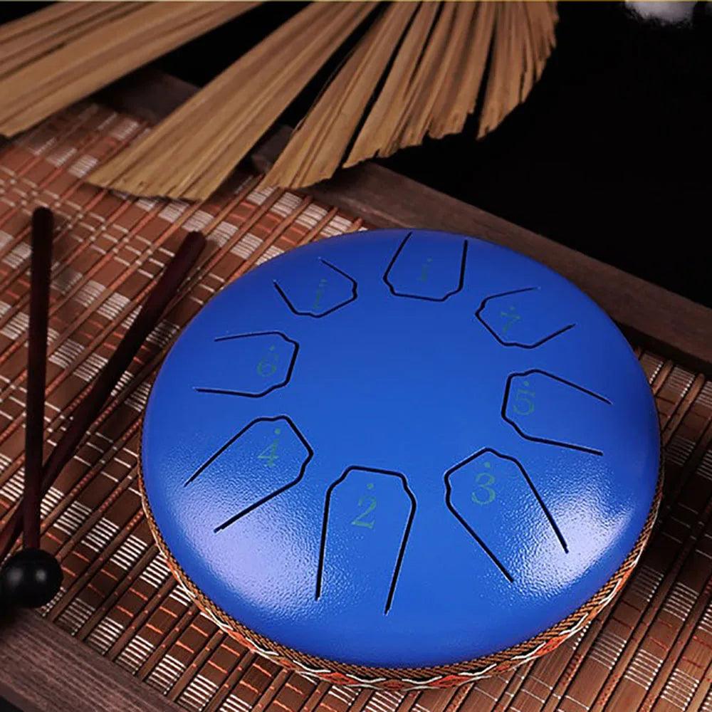 Tongue Drum 6 Inch 8 Tone Mini Ethereal Drums Children Steel Hand Drums Yoga Meditation Professional Percussion Instruments Gift - MAXIME