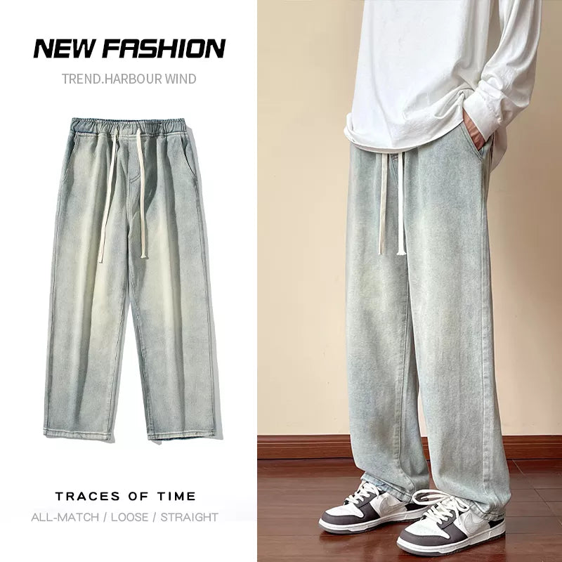 Wide Leg Baggy Jeans Design Pants - MAXIME